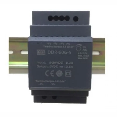 DDR-60G-5, DC/DC преобразователь, 60Вт, вход 9-36В, выход 5В/10,8А Mean Well DDR-60G-5, DC/DC преобразователь, 60Вт, вход 9-36В, выход 5В/10,8А Mean Well